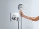 Внешняя часть смесителя без скрытой части HANSGROHE ShowerSelect хром латунь 188x155мм 15765000 - изображение 3