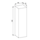 Пенал VILLEROY&BOCH VERITY LINE 40x150x35см монтаж на стіну білий B460GW - зображення 3