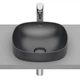 Раковина накладная Roca Inspira 370x370 круглая, черная матовая (A32750R640) - изображение 1