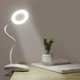 Настольная LED лампа 4200К на прищепке кольцевая с аккумулятором 2000 mAh Clip Lamp белая (CL-18544) - изображение 9