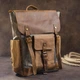 Зручний рюкзак з кишенями canvas Vintage 20111 Сірий - зображення 5