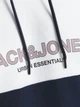 Толстовка Jack & Jones JJEURBAN BLOCKING SWEAT HOOD NOOS S Білий 12190441-White - зображення 3