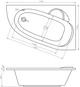 Ванна акриловая Lavinia Boho Bell Pro 170x110 см правосторонняя без ножек 3702170R - изображение 10