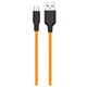 Кабель Hoco X21 Plus Silicone Micro USB (1m) black/orange - изображение 1