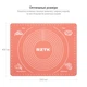 Коврик для формовки и выпечки теста RZTK Силиконовый 400х500 мм с разметкой Coral - изображение 5