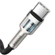 Дата кабель Baseus Cafule Metal Type-C to Type-C 100W (1m) (CATJK-C) Черный - изображение 4