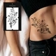 Временная тату TATTOOSHKA "Змея в пионах" XQB-283 - изображение 1