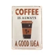Деревянный постер Wood Posters "Coffee is always a good idea" (A4 формат, фанера) (pvb0020) - изображение 1