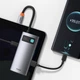 USB-хаб Baseus Metal Gleam Series 4-in-1 USB-C to 2xUSB 3.0 + HDMI + USB-C Gray (CAHUB-CY0G) - изображение 4