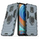 Чехол с подставкой Deexe Hybrid Case для Xiaomi Redmi Note 9 Pro / Note 9S / Note 9 Pro Max - Blue - изображение 1