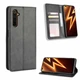 Чехол-книжка Deexe Retro Style для Realme 6 Pro - Black - изображение 1