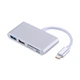 Картридер адаптер переходник для ноутбуков планшетов MacBook Ipad IMac T-693 USB C USB 3.1 Type C HUB with Card Reader 5 in 1 USB-C Hub, серебро - изображение 2