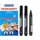 Маркер Centropen Permanent 2,5 мм круглий чорний 8566/01, 10 штук - изображение 2