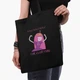 Эко сумка шоппер Время приключений Принцесса бубльгум (Adventure Time Princess Bubblegum) (9227-1576) 41x35 см Черный - изображение 3