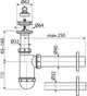Сифон для раковины KOLLER POOL R40LC DN40 с нержавеющей решеткой DN63 - изображение 2