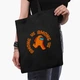 Еко сумка шопер на блискавці Амонг Ас Помаранчевий (Among Us Orange) (9227-2408) 41x35 см Чорний - зображення 5