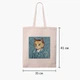 Еко сумка шопер Кіт Вінсент Ван Гог (Vincent van Gogh Cat) (9227-2959) 41x35 см Бежевий - зображення 5