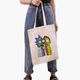Еко сумка шопер Рік Санчез Рік та Морті (Rick Sanchez Rick and Morty) (9227-2940) 41x35 см Бежевий - зображення 4