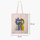 Еко сумка шопер Рік Санчез Рік та Морті (Rick Sanchez Rick and Morty) (9227-2940) 41x35 см Бежевий - зображення 5