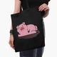 Эко сумка шоппер Гравити Фолз Пухля (Gravity Falls Waddles) (9227-2626) 41x35 см Черный - изображение 3