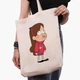 Эко сумка шоппер Гравити Фолз Мейбл Пайнс (Gravity Falls Mabel Pines) (9227-2625) 41x35x8.5 см Бежевый - изображение 3