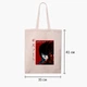 Эко сумка шоппер Тетрадь смерти Эл Лолайт и Кира (Death Note L Lawliet and Kira) (9227-2655) 41x35 см Бежевый - изображение 5