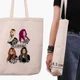 Эко сумка шоппер Блэк Пинк (BlackPink) (9227-1341) 41x35x8.5 см Бежевый - изображение 5