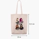 Эко сумка шоппер Блэк Пинк (BlackPink) (9227-1341) 41x35x8.5 см Бежевый - изображение 6