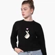 Свитшот для девочек БТС (BTS) (9509-1063) 122-128 см Черный - изображение 1