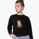 Свитшот для девочек Билли Айлиш (Billie Eilish) (9509-1599) 158-164 см Черный - изображение 1