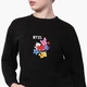 Свитшот для девочек БТС (BTS) (9509-1166) 134-140 см Черный - изображение 2