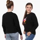 Свитшот для девочек Лайк Единорог (Likee Unicorn) (9509-1597) 134-140 см Черный - изображение 3
