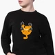Свитшот для девочек Гарфилд (Garfield) (9509-1944) 146-152 см Черный - изображение 2