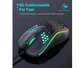 Игровая мышь iMICE T98 6 кнопок, 1200/2400/4800/7200 DPI - изображение 3