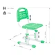 Детский стул FunDesk SST3L Green - изображение 5