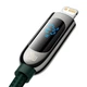 Кабель Baseus Display Fast Charging USB-C-Lightning, 20W, 2м Green (CATLSK-A06) - зображення 3