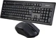 Комплект (клавиатура, мышь) беспроводной A4Tech 3000N Black USB - изображение 1