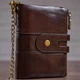 Мужской кожаный кошелек Vintage 8,5х12х3 см 000155090 - изображение 3