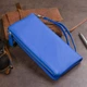 Гаманець клатч зі шкіри з кишенею для мобільного ST Leather Синій 3079-87685 - зображення 7
