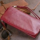 Кошелек-клатч из кожи с карманом для мобильного ST Leather 19311 Бордовый - изображение 6