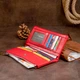 Вертикальный кошелек на кнопке женский ST Leather 19202 Красный - изображение 8