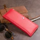Горизонтальный тонкий кошелек для женщин из натуральной кожи ST Leather Красный с молнией для карт (bg193fash30) - изображение 11