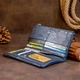 Женский кожаный кошелек 18,5х9х1,5 см ST Leather Темно-синий (2000001556658) - изображение 7