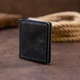 Вертикальне глянсове портмоне для карток з накладною монетницею GRANDE PELLE Чорне з натуральної шкіри (bg113fash29) - зображення 10