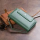Кошелек из кожи на защелке ST Leather Зеленый 2968-87799 - изображение 9
