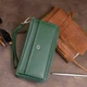 Кошелек кожаный женский ST Leather Зеленый (142678) - изображение 9
