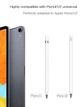 Чохол TPU Goojodoq для наконечника стилуса Apple Pencil (1-2 покоління) (8шт) White - зображення 9