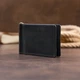Стильный зажим для денег без застежки GRANDE PELLE 11294 Черный - изображение 7