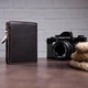 Кошелек мужской кожаный для карточек Vintage leather-14687 Коричневое - изображение 11