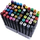 Маркеры TOUCH Sketch Marker Black 60 шт разноцветные + сумка, набор двухсторонних скетч-маркеров 60 цветов - изображение 3